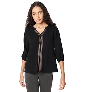 VERO Moda Womens Cotton Regular Bishop Sleeves