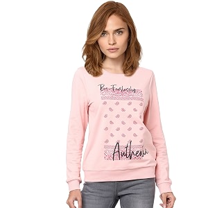 VERO Moda Womens Cotton Round Neck Sweatshirt