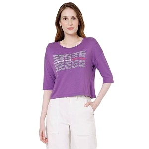 VERO MODA Womens Floral Regular Fit T-Shirt