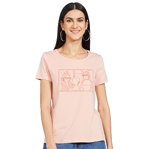 vero moda women39s printed regular fit t-shirt