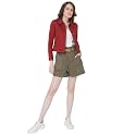VERO MODA Women's Cotton Standard Length Solid A-Line Coat