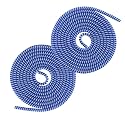 VEROX Spiral Cable Protector, Charger Protector, Data Protector with Full Length Cable Protector for Type c, Headphone, Earphone,Data Cable Blue White- Pack of 2