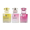 Versace 3-piece Miniatures Fragrance Collection - Bright Crystal Absolu, Bright Crystal, Yellow Diamond - Gift set for Women 0.17 fl oz each