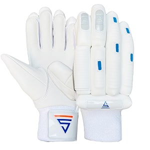 versant goat cricket batting gloves white men size right handed leather medium en size