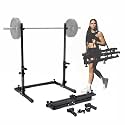 Verse Agile Rack - Portable Multipurpose Squat Rack & Bench Press Barbell Rack - Heavy Duty, Holds 500-700+ lbs - 2 Min Set Up - Folds for Easy Storage - Perfect for Home Gyms & Training Studios