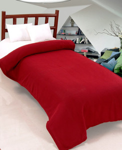 VERTEX Solid Single Fleece Blanket for Mild