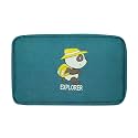 VERTEX Waterproof Electronics Accessories Travel Gadget Organizer for Women, Universal Carry Travel Gadget Bag for Cables, Plug and More, Perfect Size Fits for Pad Phone Charger Hard Disk - Teal Blue