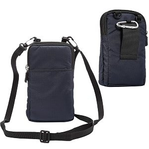 vertical cell phone belt pouch for women cell phone waist bag 60 34 mens sport travel messenger holster crossbody wallet with shoulder strap waterproof waist pocket purse handbag with locking hook
