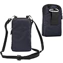 Vertical Cell Phone Belt Pouch for Women, Cell Phone Waist Bag, 6.0 " Mens Sport Travel Messenger Holster Crossbody Wallet with Shoulder Strap Waterproof Waist Pocket Purse Handbag with Locking Hook