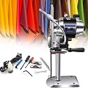 Vertical Electric Cloth Cutting Machine, Straight Knife Fabric Cutter,Vertical Straight Knife Electric Cloth Cutting Machine with LED Light,Automatic Sharpening Function for Fabric Leather Cloth 340mm