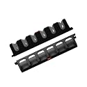 Vertical Fishing Rod Holders Wall-Mounted – Simple Deluxe Fishing Rod Rack, Great Fishing Pole Holder and Rack for Garage, Store 6 Rods or Combos in 13.6 Inches, Vertical 6 Rod Racks, 1 Pair Grey