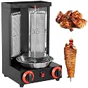 Vertical Gas Broiler, Shawarma Grill, Spinning Doner Kebab, Commercial Roasters, Stainless Steel Grills, Gyro Rotisserie For Home Kitchen Adjustable Tempereture(Black)