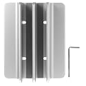 Vertical Laptop Stand Dual Slot Aluminum Alloy Desk Holder