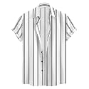 Vertical Striped Short Sleeve Casual Shirt for