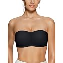 Vertvie Strapless Bra Jelly Push Up Seamless Wireless Tube Top
