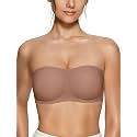 Vertvie Strapless Bra Jelly Push Up Seamless Wireless Tube Top