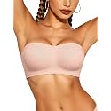 Vertvie Strapless Bra Jelly Push Up Seamless Wireless Tube Top