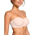 Vertvie Strapless Bra Jelly Push Up Seamless Wireless Tube Top