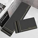 VERVENIX 2 Pc Kitchen Mat Set, Anti Fatigue Cushioned Waterproof Non Slip Floor Mats for Kitchen Sink, Laundry, Office &amp; Home, Easy Clean Standing Mats – 40x120 cm + 40x60 cm