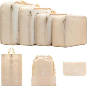 vervita 7 set travel organizer 3 packing cubes  3 pouches  1 toiletry organizer bag