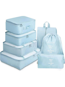 vervita 7pcs set travel organizer packing cubes lightweight travel luggage organizers