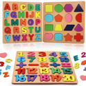 Vervita Kids Colorful Wooden Puzzle Set Featuring