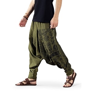 the veshti company men39s harem pants with pocket for dance boho hippie cotton oversized tribal asian style outfit for men