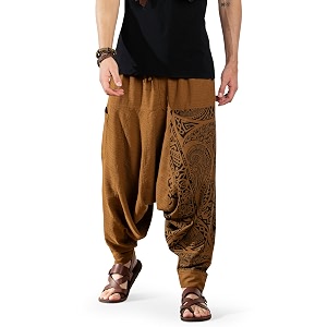 the veshti company men39s harem pants with pocket for dance boho hippie cotton oversized tribal asian style outfit for men