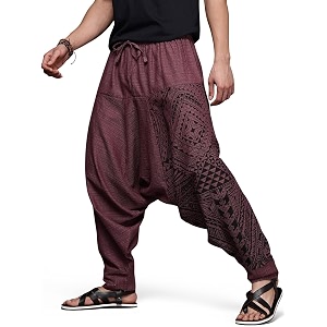 the veshti company men39s harem pants with pocket for dance boho hippie cotton oversized tribal asian style outfit for men