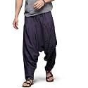 The Veshti Company Men's Harem Pants with Pocket for Dance, Boho Hippie Cotton Oversized Tribal Asian Style Outfit for Men