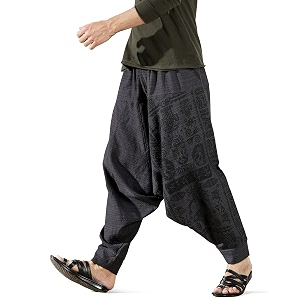 the veshti company men39s harem pants with pocket for dance boho hippie cotton oversized tribal asian style outfit for men