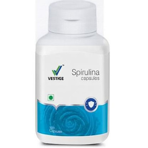vestige spirulina 100 capsules 100 ml