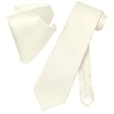 Vesuvio Napoli Solid Color NeckTie &amp; Handkerchief Pocket Square Men's Neck Tie Hanky Set