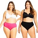 VESY Women Hipster Panties Plain Color Jumbo