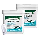 Vet's Best Finger Dental Wipes for Dogs &amp; Cats–Oral Care Wipes for Teeth Cleaning, Fresh Breath, and Tartar Control – Gentle Finger Pads for Pet Dental Hygiene and Plaque Removal,50 Count(Pack of 2)