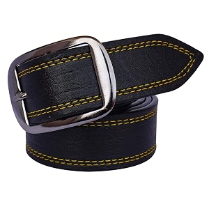 Veteran Mens Black Formal Synthetic Leather Belts