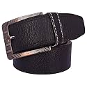 Veteran Men39s Black Formal Syntheic Belts FormalCasual