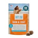 VetIQ Skin and Coat Supplement for Dogs, 60 Count