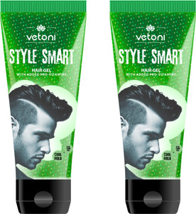 vetoni styling green hair gel set lookcool hold with pro vitamin b5pack of 2120ml hair styler 120 ml