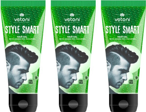vetoni styling green hair gel set lookcool hold with pro vitamin b5pack of 3180ml hair styler 180 ml