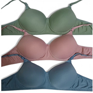 VETPINS Women T-Shirt Lightly Padded Bra