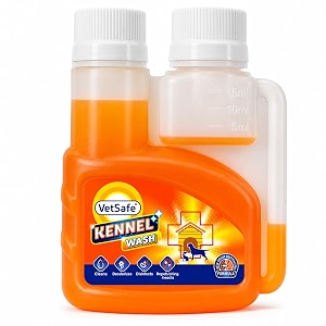 vetsafe kennel wash  100 ml  kennel cleaner  pet floor cleaner  pet area freshener  odour neutralizer  anti microbial  disinfectant  super concentrate  orange power
