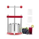VEVOR 0.44 Gallon Fruit Wine Press, Manual Cider Juice Maker with T-Handle