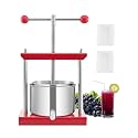 VEVOR 0.8 Gallon Fruit Wine Press, Manual Cider Juice Maker with T-Handle