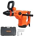 VEVOR 1-3/4" SDS-Max Rotary Hammer Drill, 13Amp Corded Drills, Heavy Duty Chipping Hammers w/Vibration Control &amp; Safety Clutch, Electric Demolition Hammers, Power Tool For Concrete
