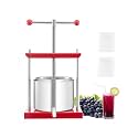 VEVOR 1.6 Gallon Fruit Wine Press, Manual Cider Juice Maker with T-Handle