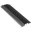 VEVOR Drop Over Cable Cover, 17,500 lbs/Axle Load Capacity, 2 Channel Heavy Duty Floor Cord Cover, Cable Hose Protector Ramp, for Indoor, High Walking Traffic Areas, Home, Office, Warehouse, 1 Pack