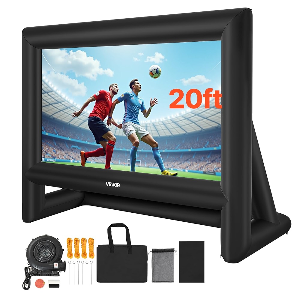 VEVOR 20FT Inflatable Movie Screen, Inflatable Projector Screen with ...