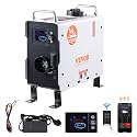 VEVOR 2KW Diesel Heater, 12V/24V All in One Diesel Air Heater, with Bluetooth APP Control, Remote Control and Display Screen, CO Alarm, Fast Heating Portable Diesel Heater for Vehicles and Outdoors