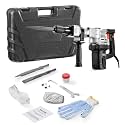 VEVOR Electric Demolition Hammer, 1400W Heavy Duty Jackhammer with 2 Chisel Bits and Carrying Case, 2900 BPM for Breaking Concrete, Includes Black Gloves